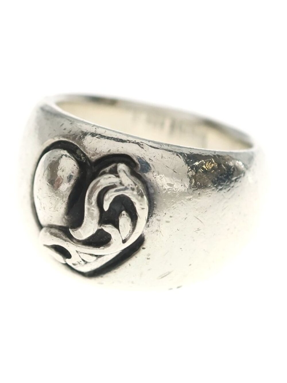Chrome Heart in Band Silver Ring
